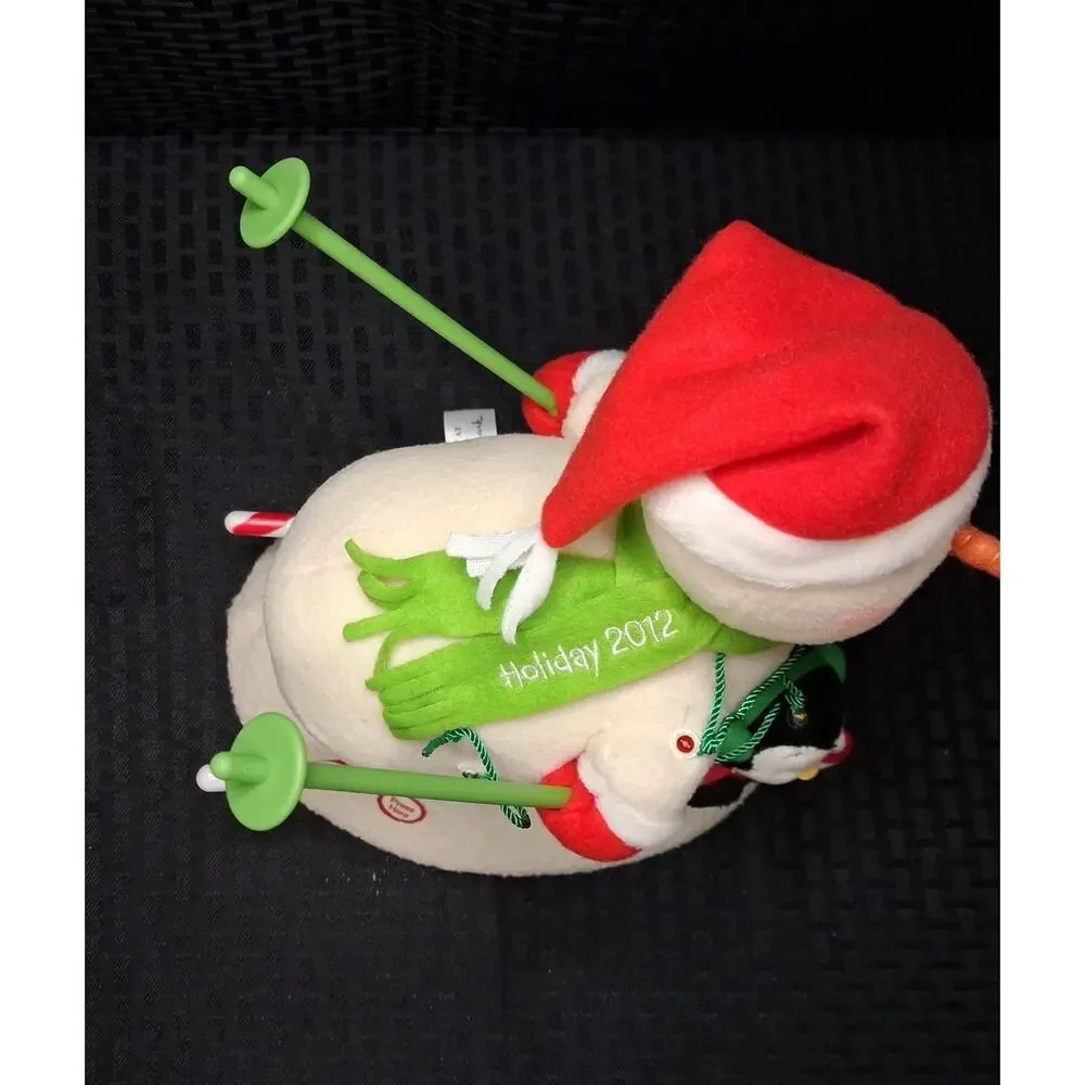 Hallmark Jingle Pals Swooshin Duo Singing Musical Skiing Snowman 2012 See Video!